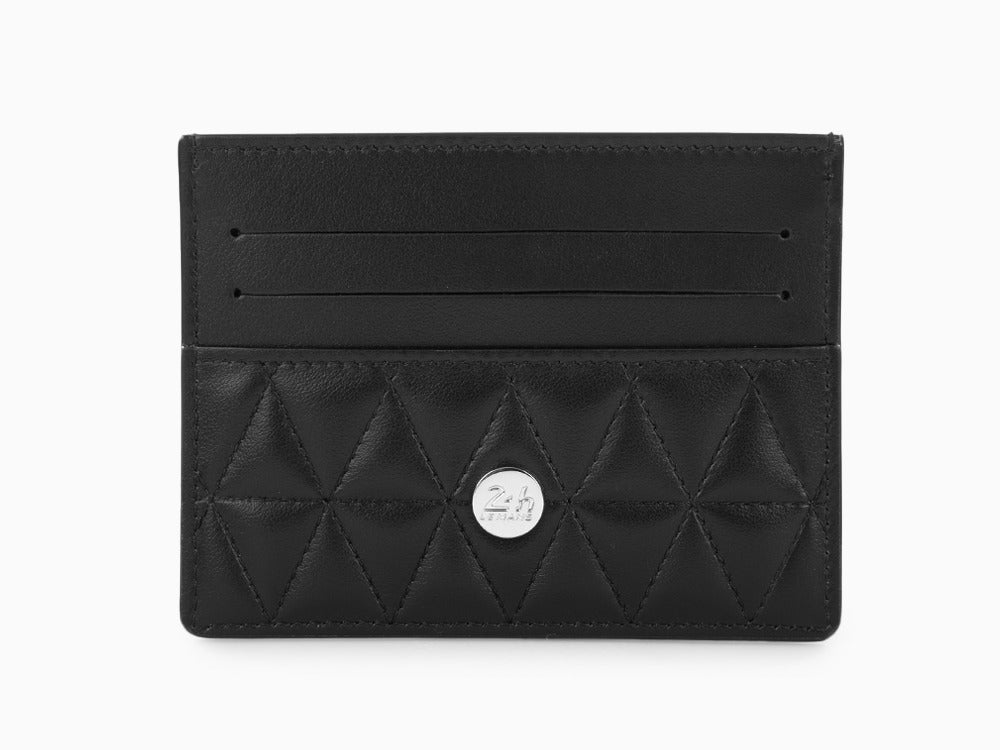 S.T. Dupont 24H Du Mans Credit card holder, Leather, White, 6 Cards, 161511