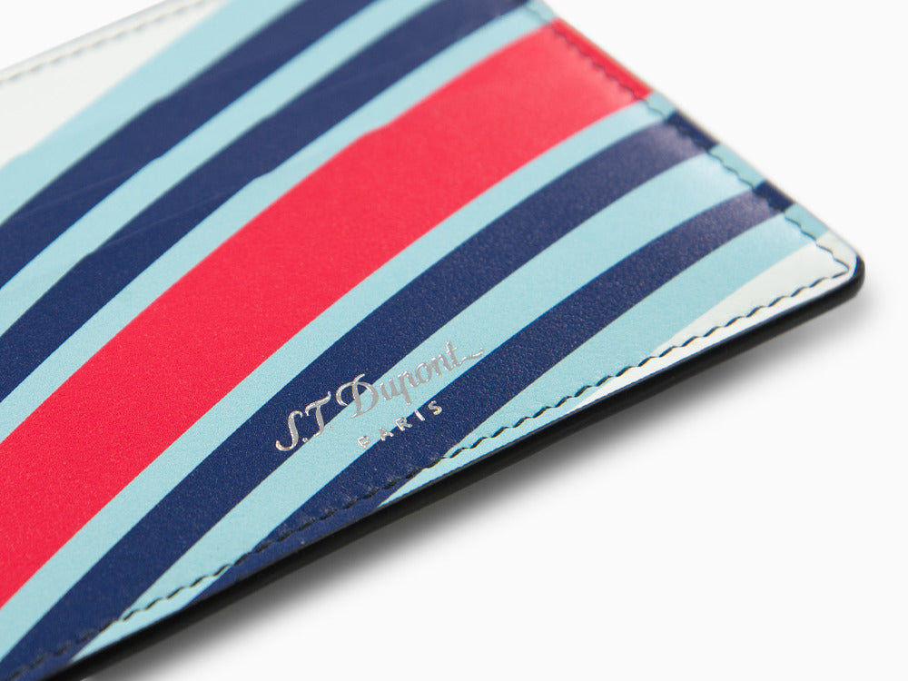 S.T. Dupont 24H Du Mans Credit card holder, Leather, White, 6 Cards, 161511