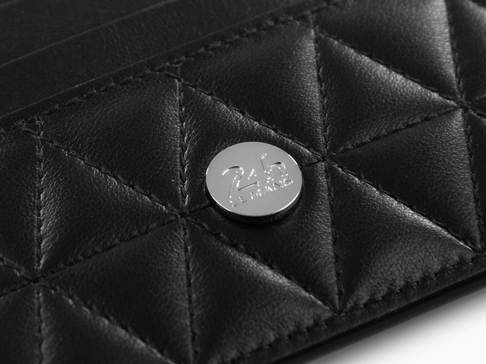 S.T. Dupont 24H Du Mans Credit card holder, Leather, White, 6 Cards, 161511