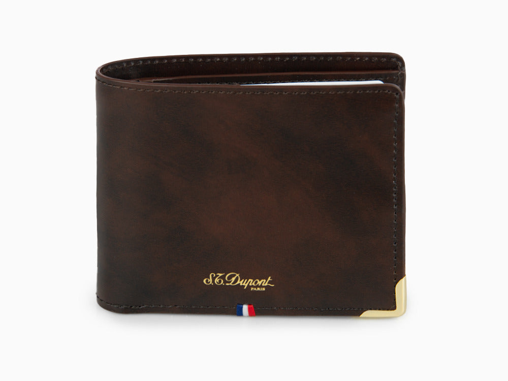 S.T. Dupont Atelier Cloudy Wallet, Brown, Leather, 6 Cards, 190453