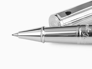 S.T. Dupont D-Initial Rollerball pen, Lacquer, Black, Chrome Trim, 262201