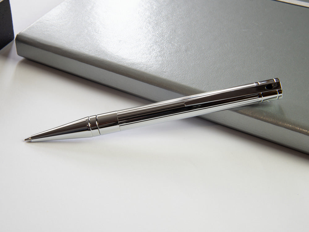 S.T. Dupont D-Initial Ballpoint pen, Chrome, Silver, 265201
