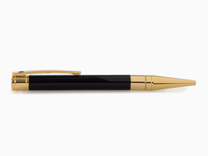 S.T. Dupont D-Initial Ballpoint pen, Lacquer, Gold trim, Black, 265202