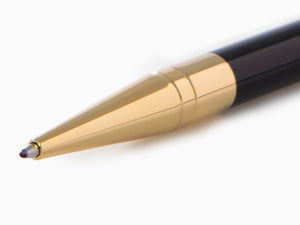 S.T. Dupont D-Initial Ballpoint pen, Lacquer, Gold trim, Black, 265202
