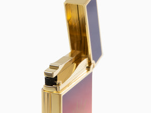 S.T. Dupont Ligne 2 Montecristo L'Aurore Lighter, Gold plated, Purple, C16034