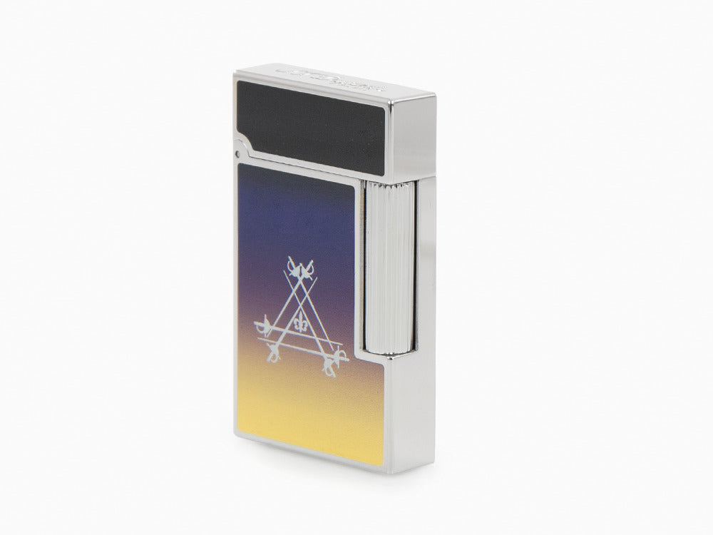 S.T. Dupont Ligne 2 Montecristo La Nuit Lighter, Palladium trim, C16035