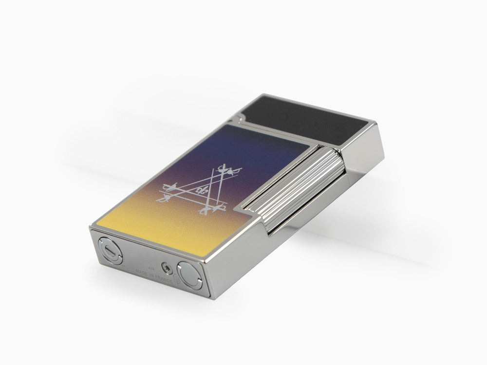 S.T. Dupont Ligne 2 Montecristo La Nuit Lighter, Palladium trim, C16035