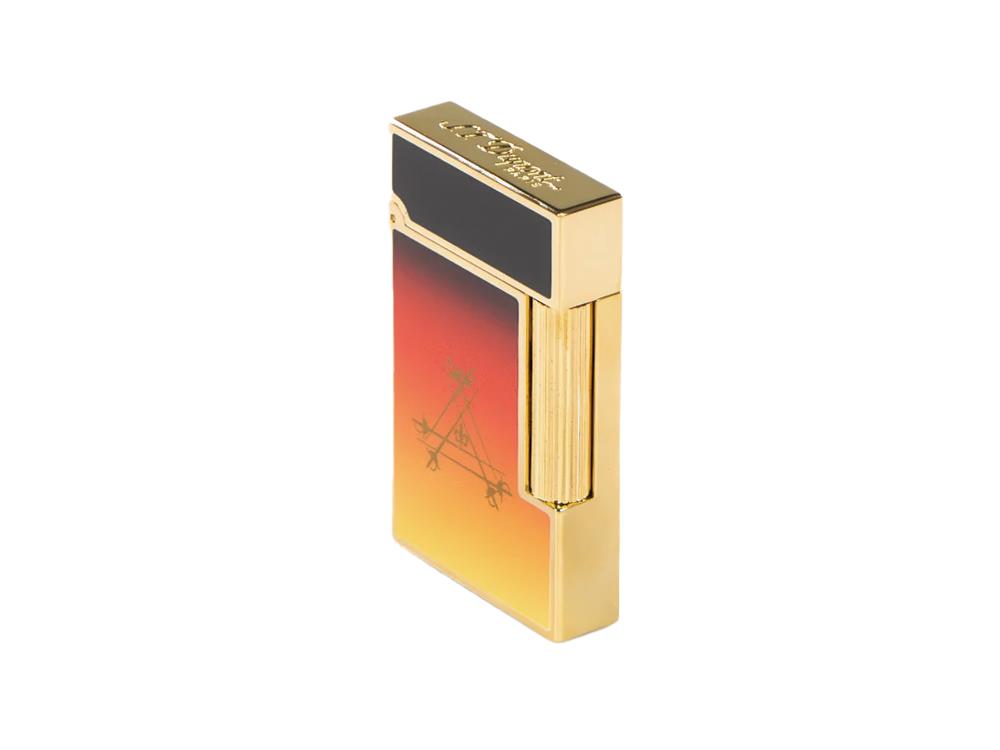 S.T. Dupont Ligne 2 Cling Montecristo, Le Crépuscule Lighter, Orange, C16036