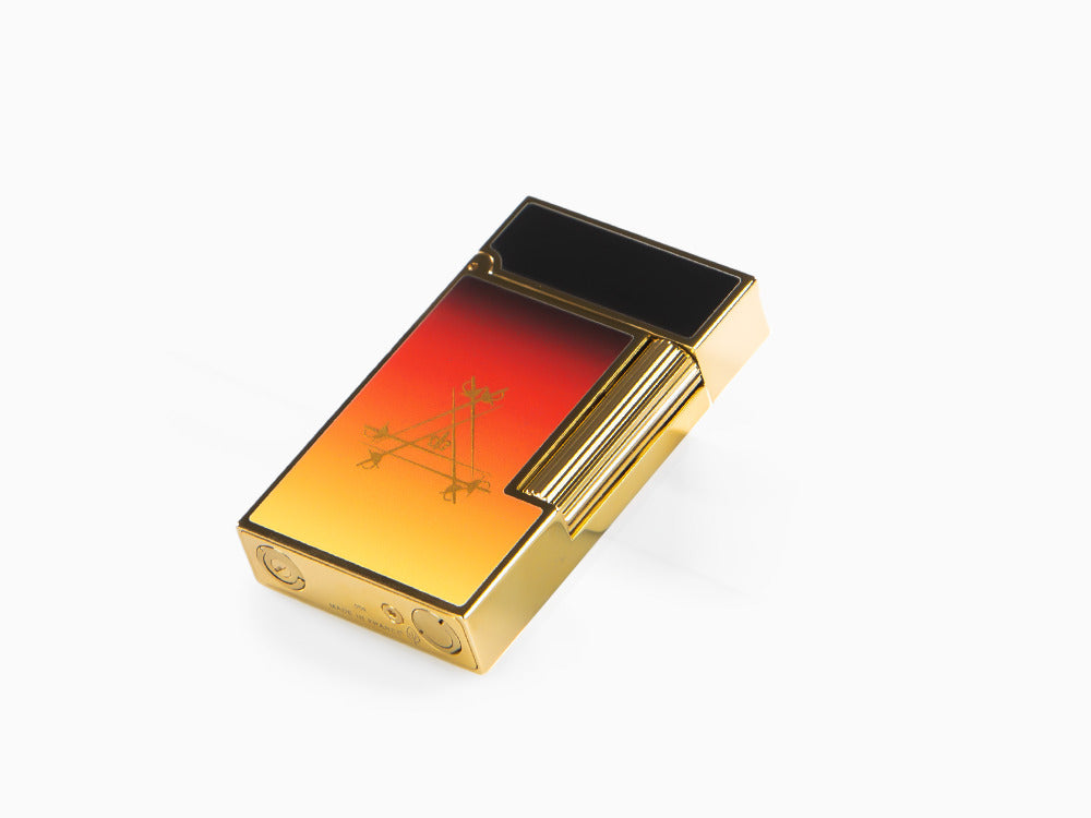 S.T. Dupont Ligne 2 Cling Montecristo, Le Crépuscule Lighter, Orange, C16036