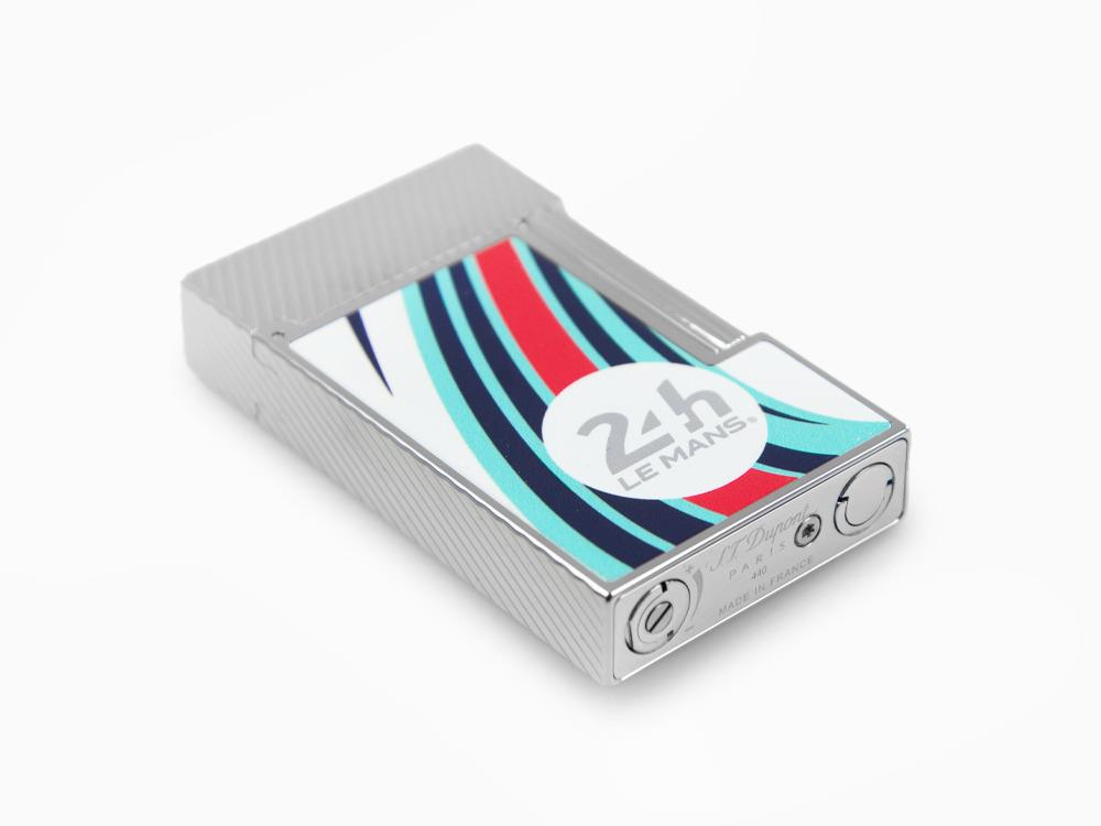 S.T. Dupont 24H Du Mans Ligne 2 Lighter, Palladium, White, C16088