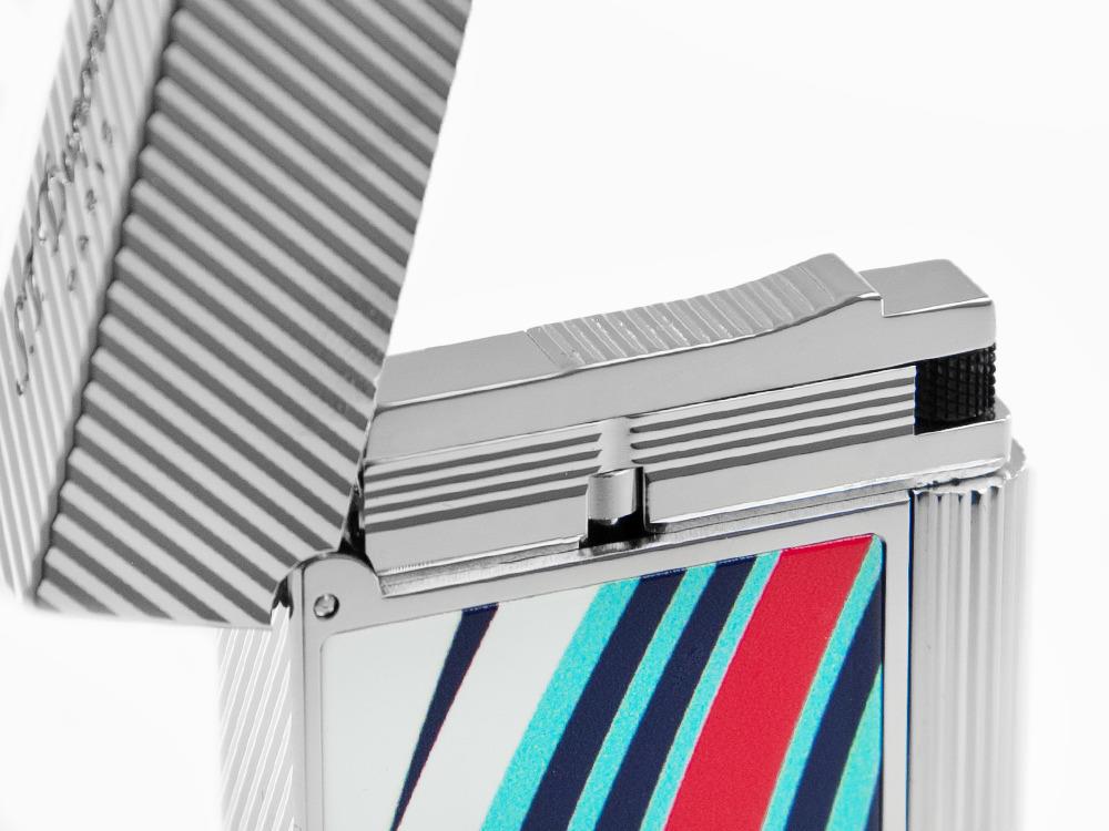 S.T. Dupont 24H Du Mans Ligne 2 Lighter, Palladium, White, C16088