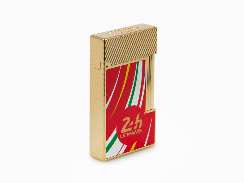 S.T. Dupont 24H Du Mans Ligne 2 Lighter, Palladium, Red, C16090