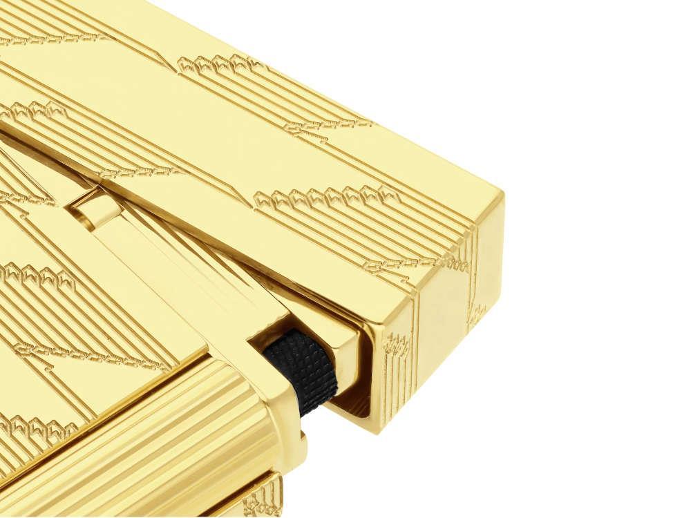 S.T. Dupont Ligne 2 Monogram 1872 Lighter, Golden, Limited Edition, C16178