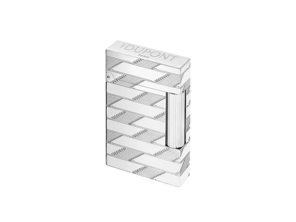 S.T. Dupont Monogram 1872 Lighter, Brass, Silver, Limited Edition, C16180