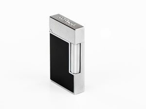S.T. Dupont Ligne 2 Cling Lighter, Platinum, Black, C16602