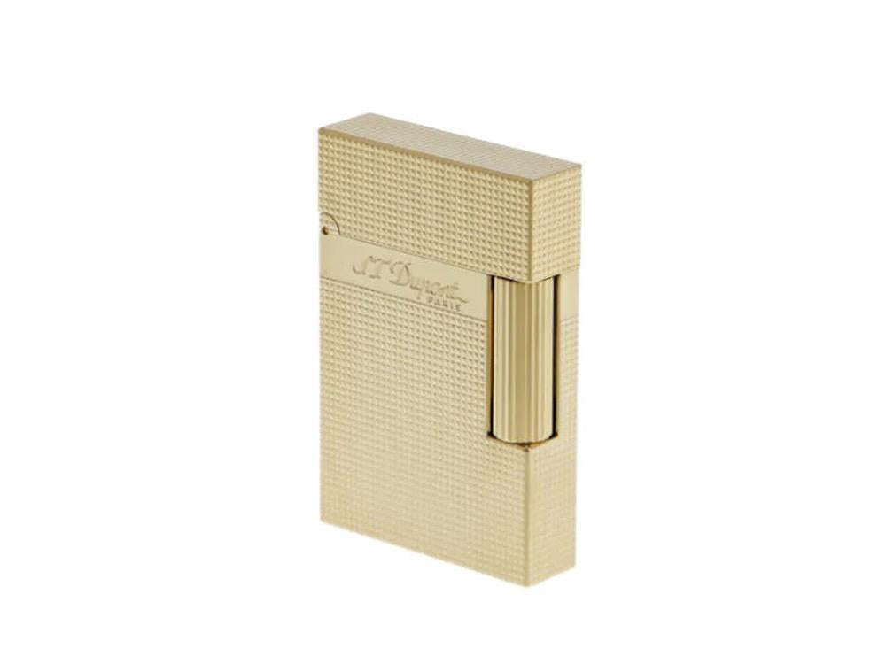 S.T. Dupont Ligne 2 Small Micro Diamond Lighter, Palladium, Gold plated, C18692