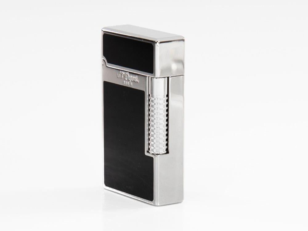 S.T. Dupont Ligne 2 Lighter New Le Grand, Palladium trim, Black, C23010