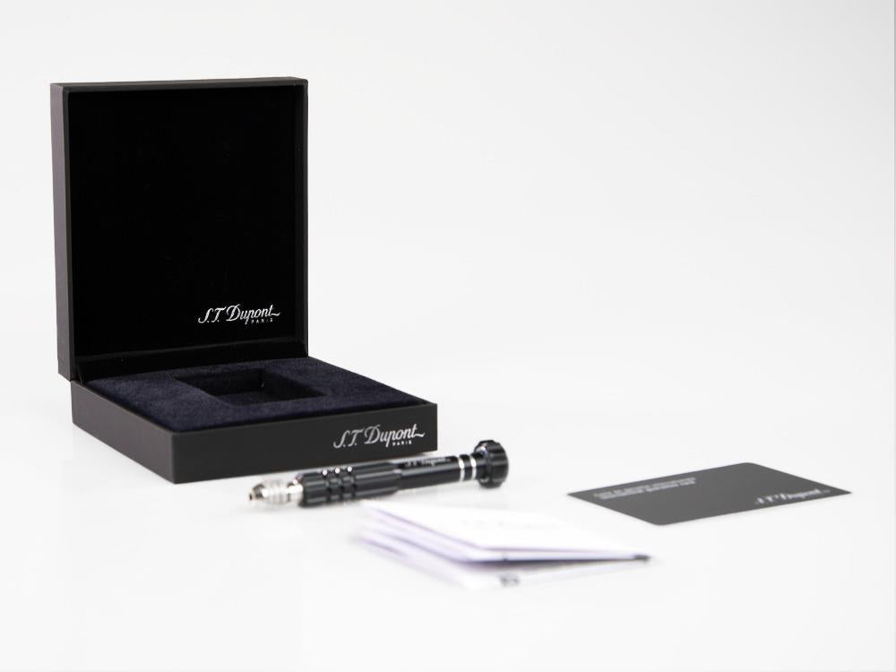 S.T. Dupont Ligne 2 Lighter New Le Grand, Palladium trim, Black, C23010