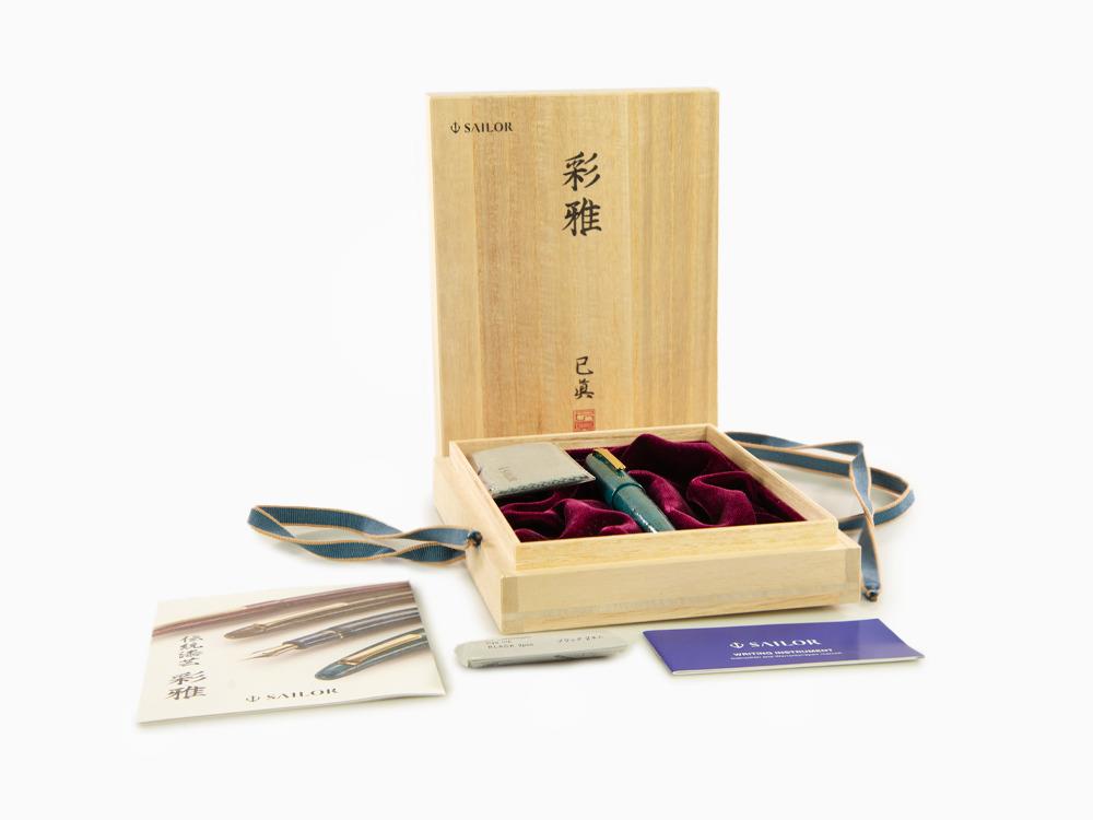 Sailor KOP Iro Miyabi II RAN-PEKI Fountain Pen, Ebonite, 10-1600-449