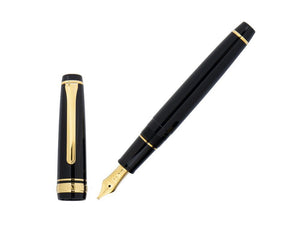 Sailor Professional Gear Slim Gold Fountain Pen, Black, 11-1221-420