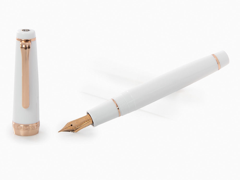 sailor professional gear Sailor Professional Gear Pink Gold Fountain Pen, White, 11-3017-310
