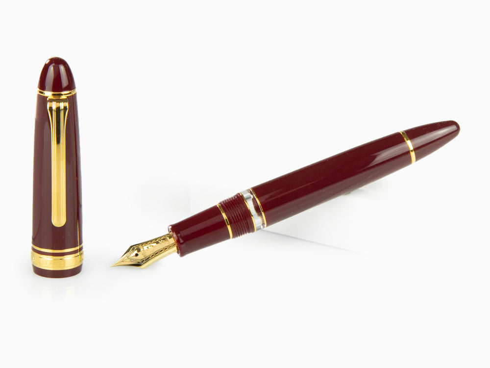 Sailor 1911 Series Realo Fountain Pen, Resin, Maroon, Gold, 11-3924-432