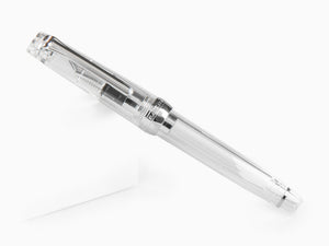 Sailor Professional Gear Slim Demonstrator Silver Fountain Pen, Chrome