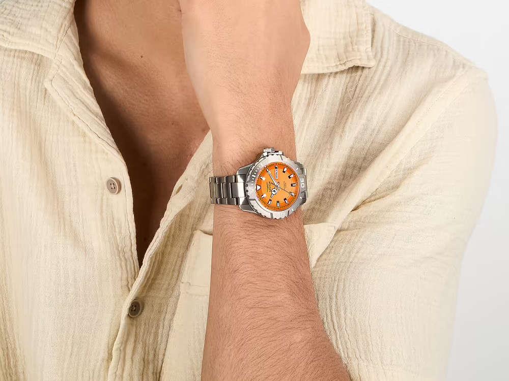 Sector No Limits Legend Automatic Watch, Titanium, Orange, 43 mm, R3223135005