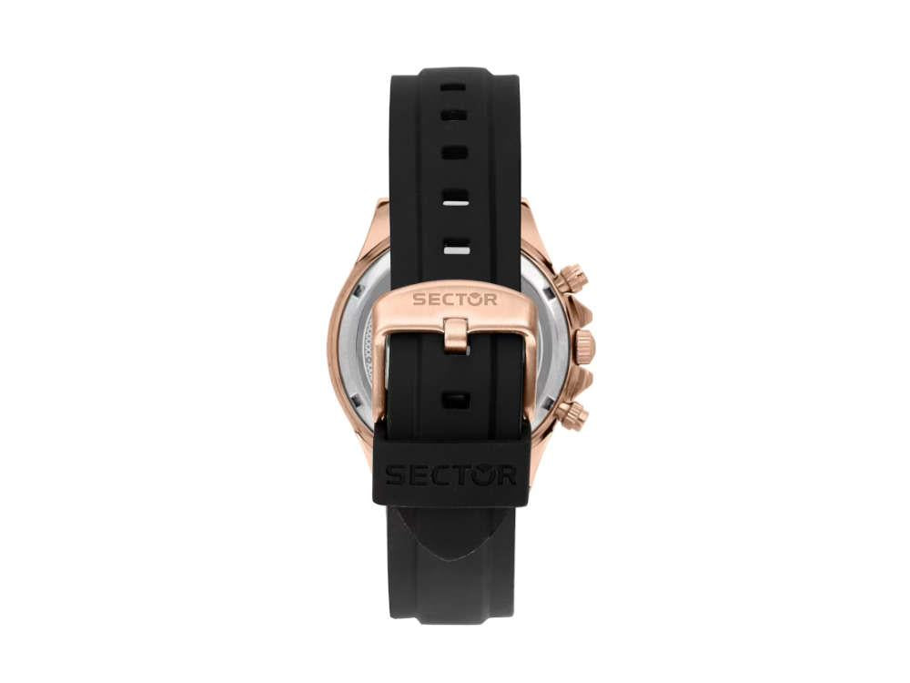 Sector No Limits 230 Quartz Watch, PVD Rose Gold, Black, 43 mm, R3271661029