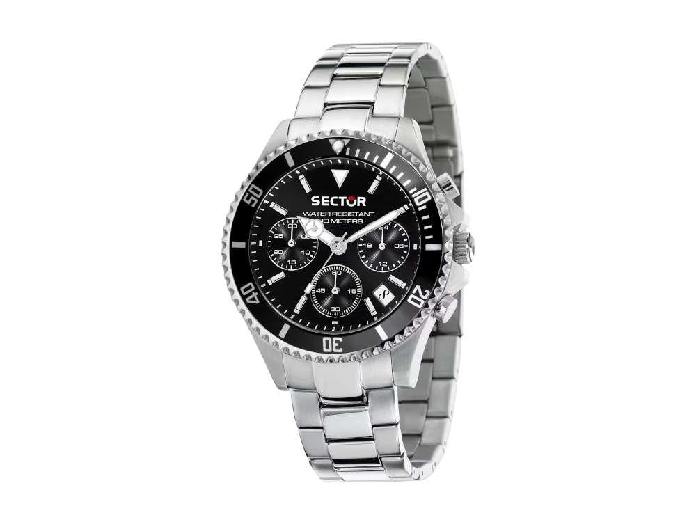 Sector No Limits 230 Quartz Watch, Black, 43 mm, R3273661009