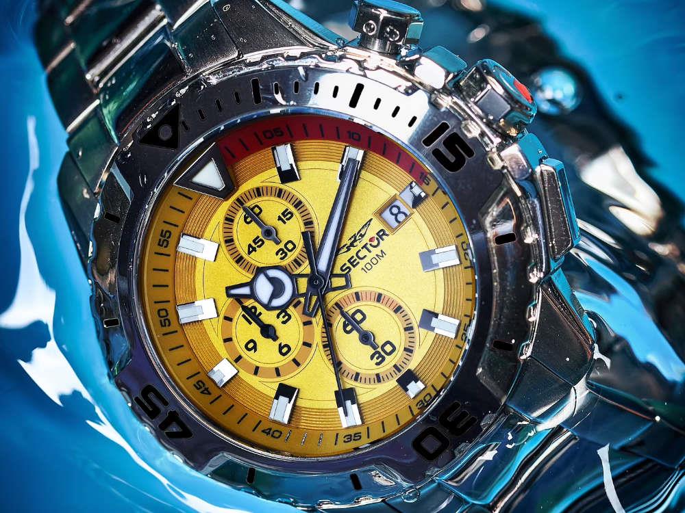 Sector No Limits Legend Quartz Watch, Yellow, 43 mm, R3273735002