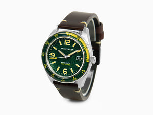 Spinnaker Fleuss Lagoon Green Automatic Watch, Green, 43 mm, 15 atm, SP-5055-0C