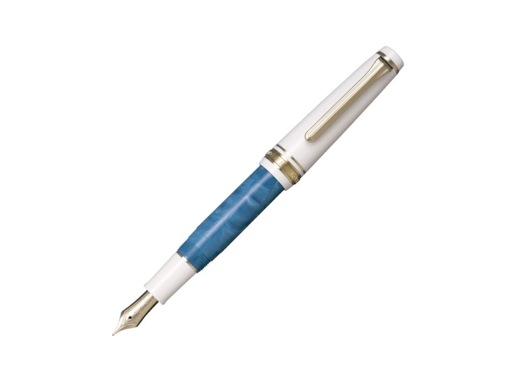Sailor PG Slim Mini Rencontre Fountain Pen, Bleu Ciel, 11-2230-340