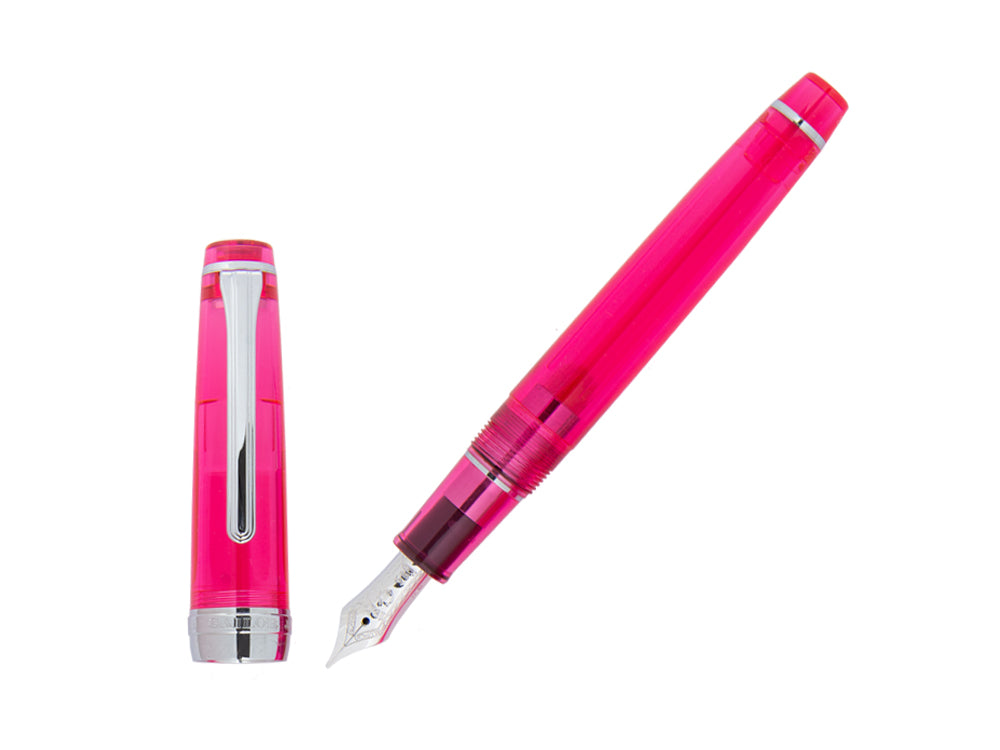 Sailor ProfessionalGear Slim Demonstrator Fountain Pen, Pink, Chrome