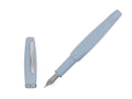 Scribo Feel Fountain Pen, Blue Resin, Ruthenium, Flex nib, FEEFP03RT1403