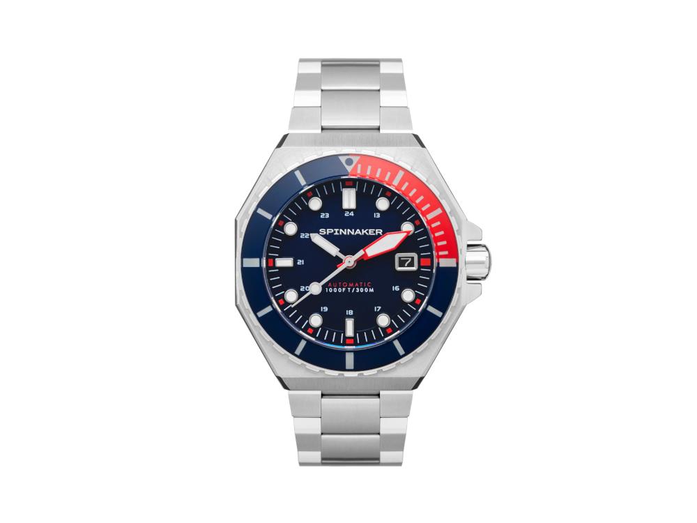 Spinnaker Dumas Automatic Watch, Blue, 44 mm, 30 atm, SP-5081-JJ