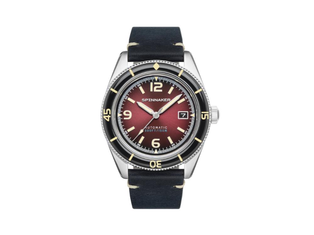 Spinnaker Fleuss Automatic Watch, Red, 43 mm, 15 atm, SP-5055-07