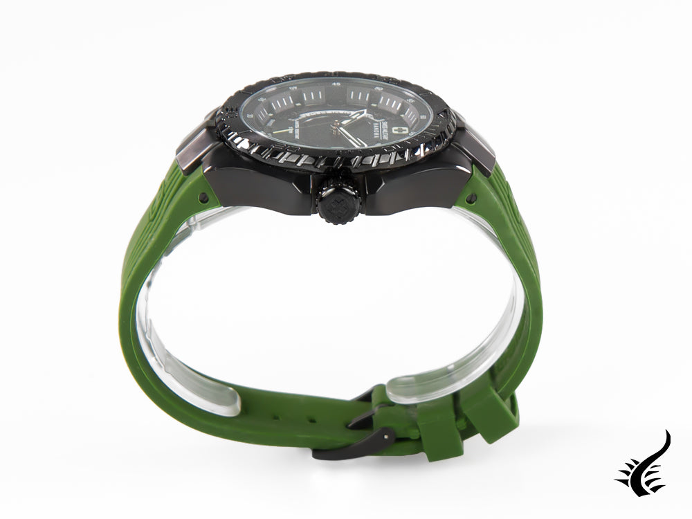 Swiss Military Hanowa Aqua Seaman Quartz Watch, Black, PVD, 6-4327.13.007.06