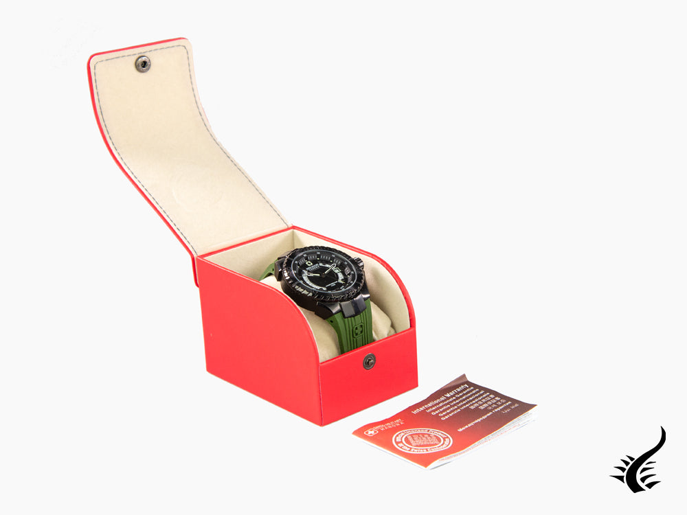 Swiss Military Hanowa Aqua Seaman Quartz Watch, Black, PVD, 6-4327.13.007.06