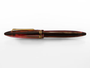 Tibaldi Bononia Zany Brown Fountain Pen, 18k Gold trim, BNN-108-FP