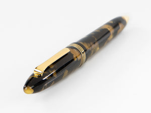 Tibaldi Bononia Black Gold Ballpoint pen, Black, Gold plated, BNN-1082-BP
