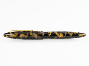 Tibaldi Bononia Black Gold Fountain Pen, Gold plated, BNN-1082-FP