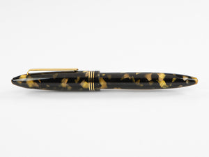 Tibaldi Bononia Black Gold Rollerball pen, Resin, Gold plated, BNN-1082-RB