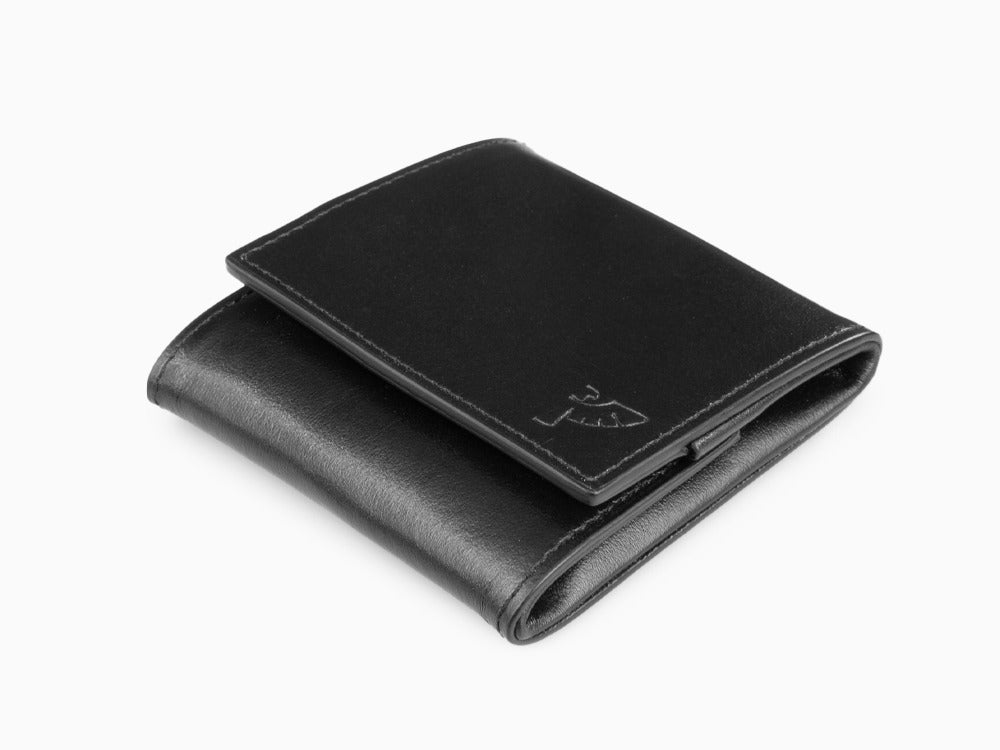 Tibaldi Leather Coin Pouch, Black, Leather, Cotton, LTM-CP