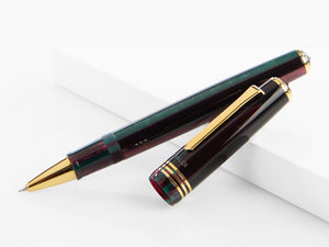 Tibaldi Nº60 Zazou Green Rollerball pen, Resin, Green, 18k Gold trim, N60-100-RB