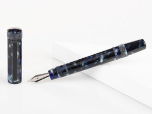 Tibaldi Perfecta Vinyl Stonewash Full Blue Fountain Pen, PFC-R781-FP