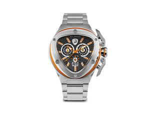 Tonino Lamborghini Spyder X Orange SS Quartz Watch, 53 mm, Chrono, T9XB-SS-B