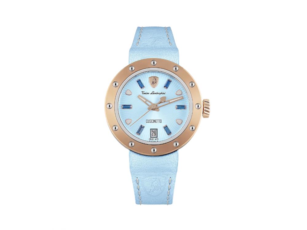 Tonino Lamborghini Cuscinetto Quartz Watch, Turquoise, 38 mm, TLF-A05-3