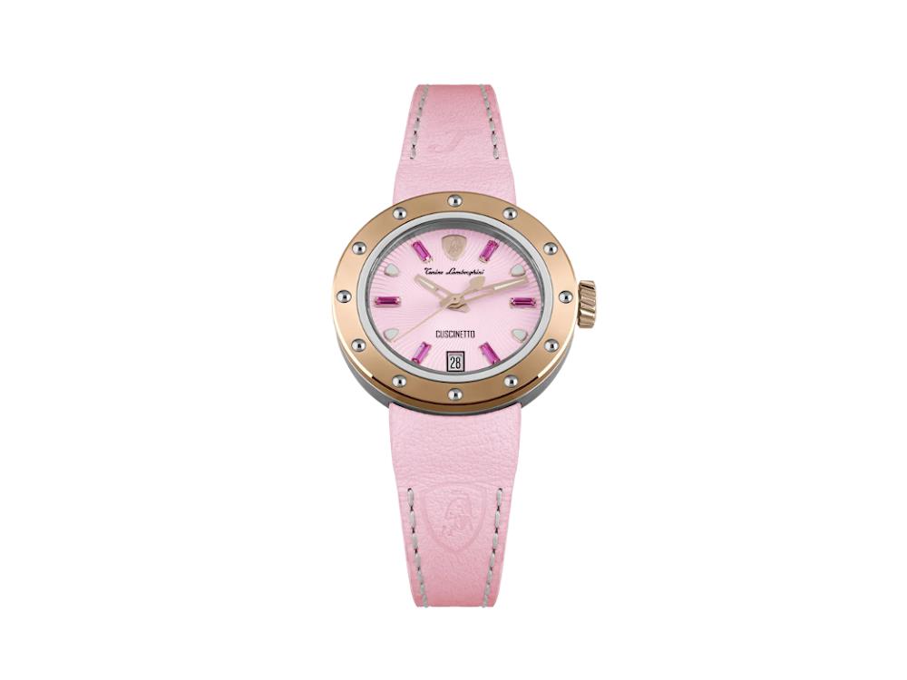 Tonino Lamborghini Cuscinetto Quartz Watch, Pink, 38 mm, TLF-A05-4