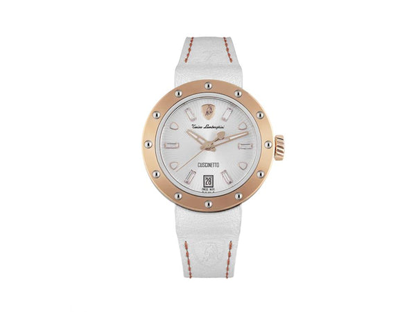 Tonino Lamborghini Cuscinetto Quartz Watch, White, 38 mm, TLF-A05